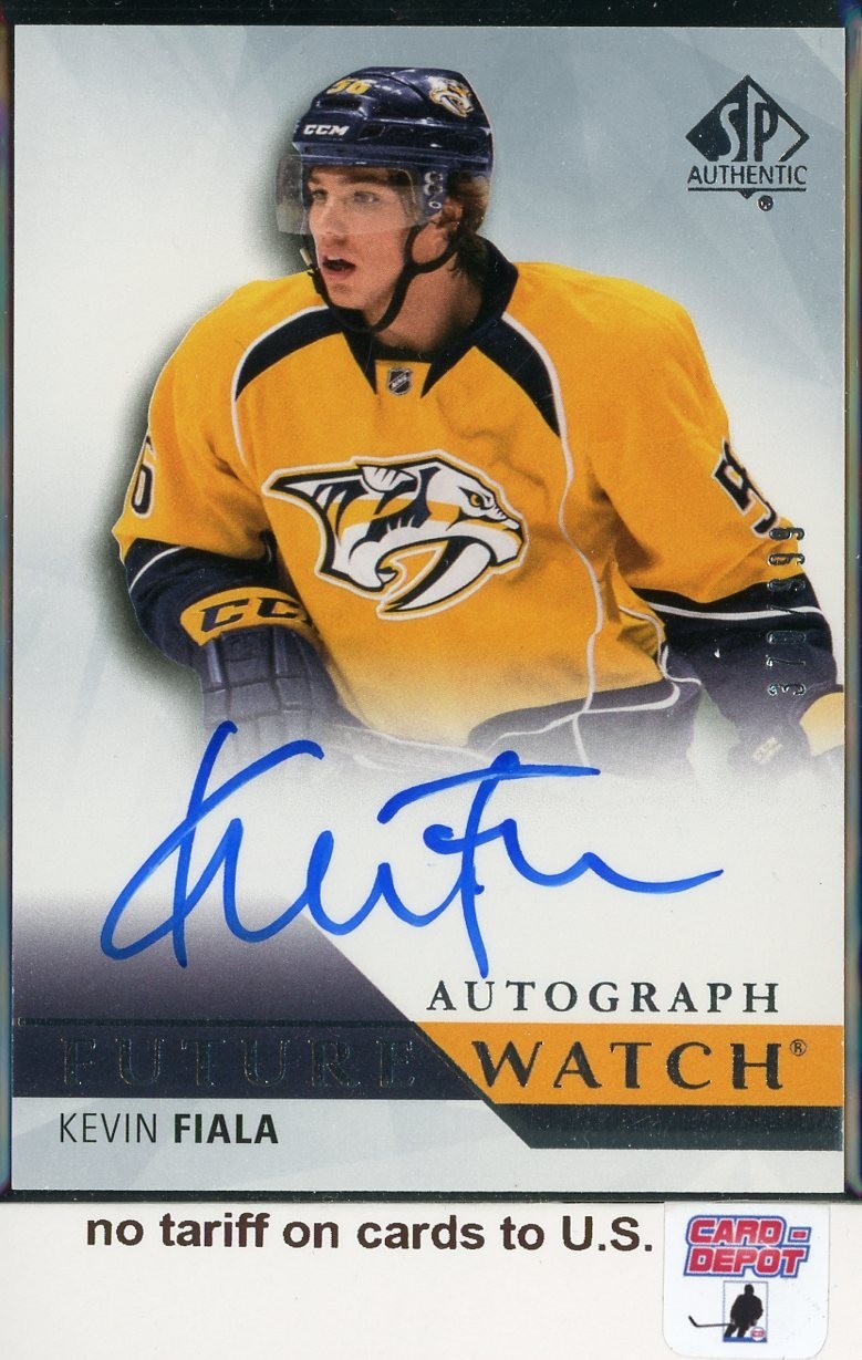 2015-16 SP Authentic Future Watch #237 Kevin Fiala Autograph RC 370/999