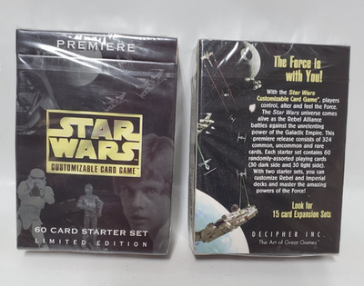 その他 starwars customizable card game unopened 1995 Star Wars Customizable Card Game Starter Deck 60- Ltd Edition