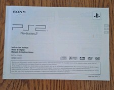 INSTRUCTION MANUAL ONLY - PlayStation 2 Slim Console PS2 SCPH-77001
