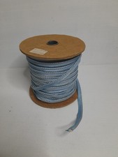 Roll Of Light Blue & Gold Edging Trim Flanged Piping Cord Sewing Craft