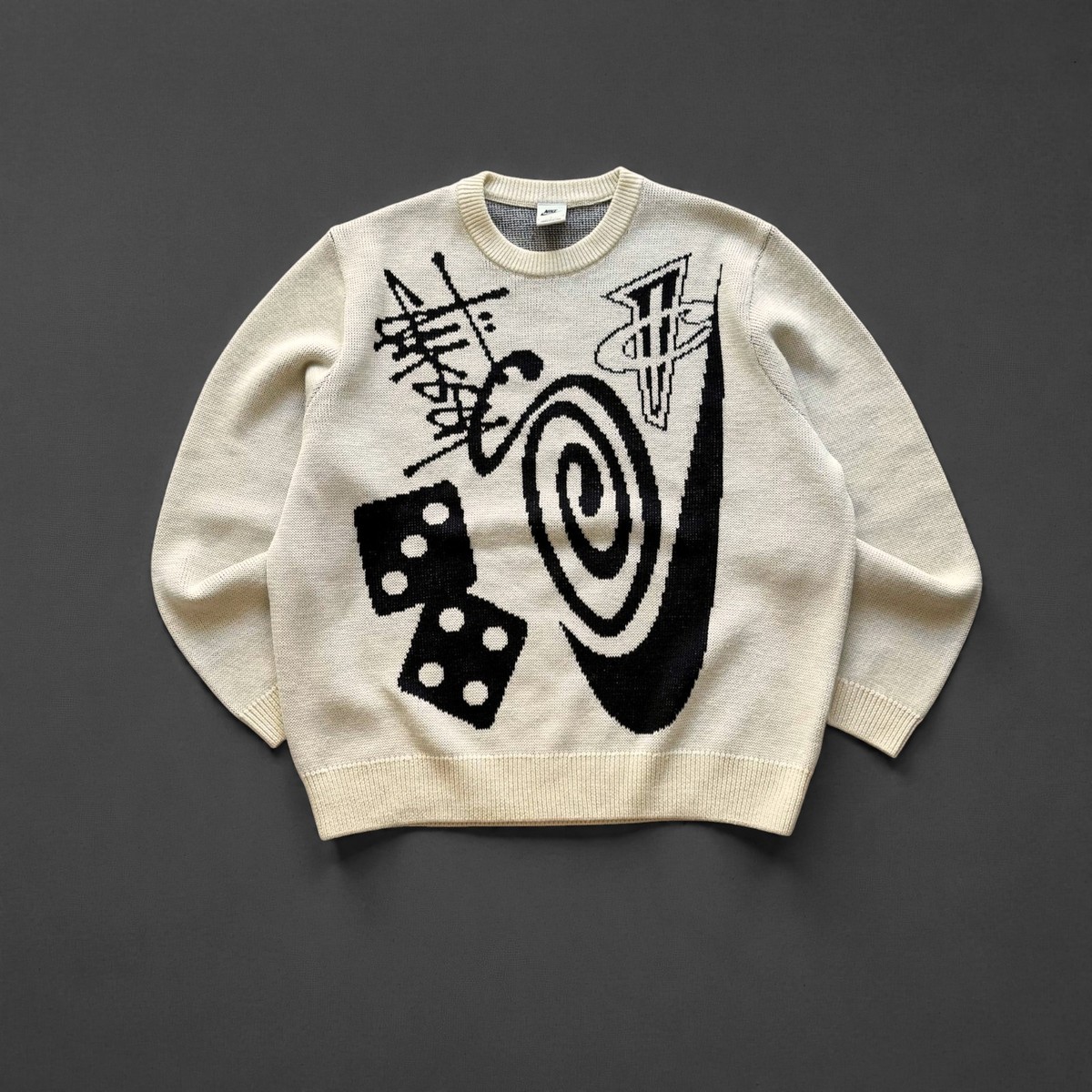 Nike x Stussy Knitwear logo sweaters size L Oversized | eBay