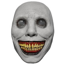 ERCAUX Scary Halloween Mask - Realistic Natural Latex Creepy Standard, White