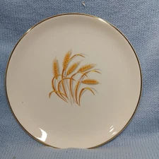 VTG 1946 Golden Wheat Homer Laughlin Set if 2 Bread & Butter Plates