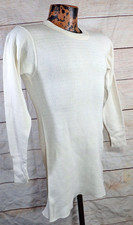 Vintage 60's Montgomery Ward Waffle Knit Thermal Shirt M Long Johns Base Layer