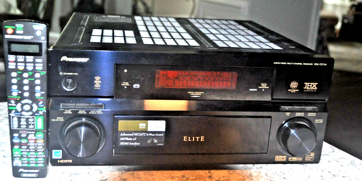 Pioneer Elite VSX 72TXV 7.1 Channel 130 Watt Receiver Bundle with