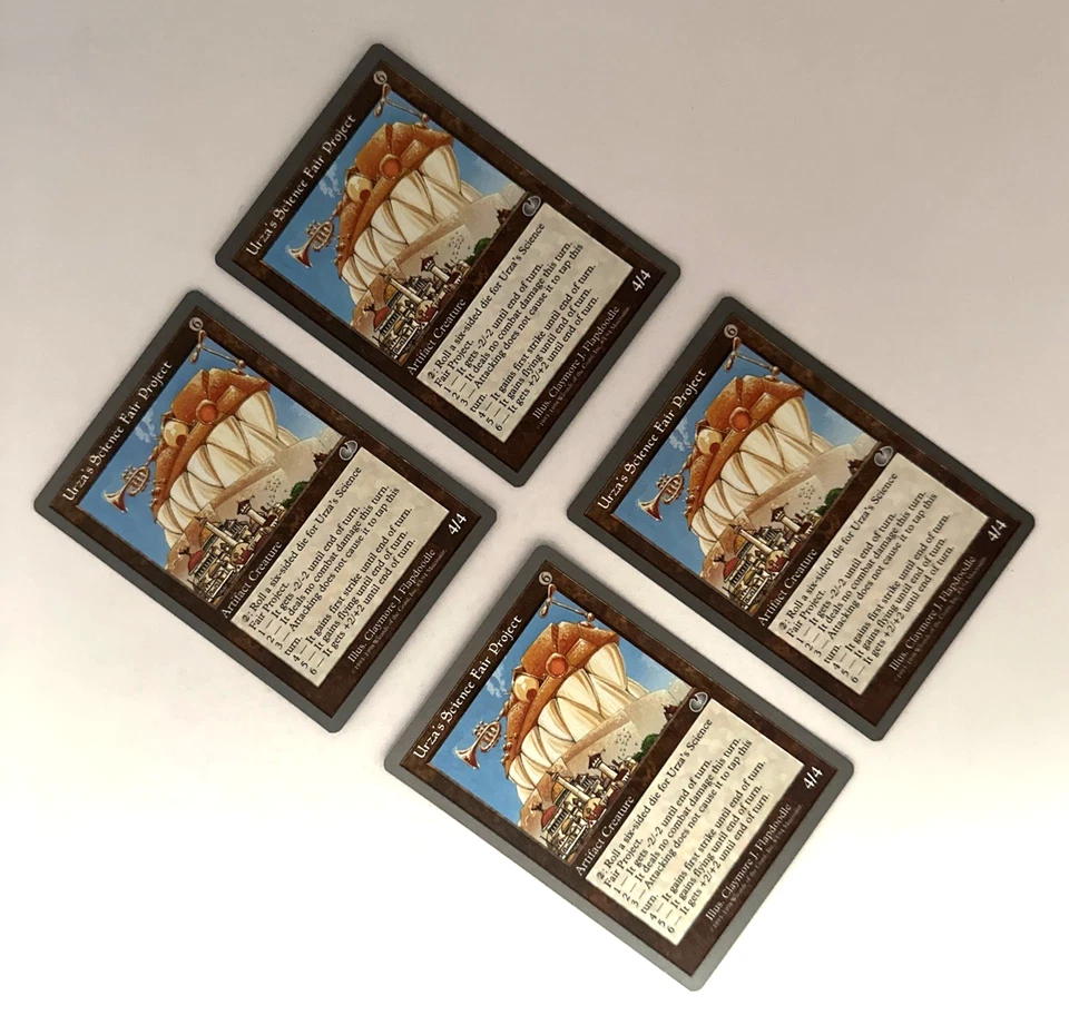 MTG X4 **Urza's Science Fair Project X4 Unglued Playset  NM Unplayed SellbyCyn - Image 2 of 4