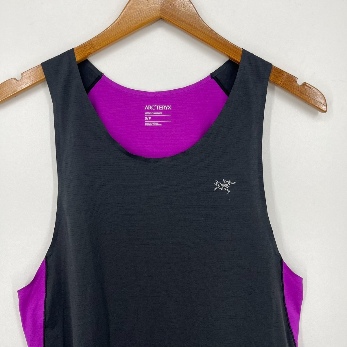 Arc'teryx Norvan Downword Tank Top Men's S Gray Purple Activewear