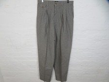 Vintage 90s Lee Womens 16 Pleated High Rise Micro Houndstooth Relaxed Fit Pants