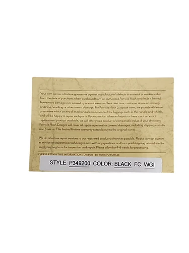 Patricia Nash Leather Wristlet Clutch Multicolor Print Front Black Back - Picture 8 of 11