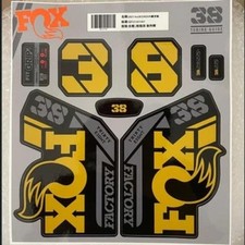 Fork Sticker for 2021 FOX 38 ENDURO Mountain Bike Bicycle Decals deep gold gray