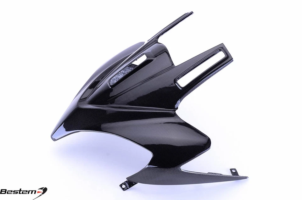 Ducati Multistrada 1200 2010-2012 fibra de carbono carenado delantero cabeza capucha nariz  Foto 3 de 4