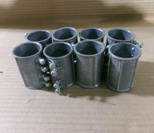 New Lot of 8 1 1/2" Dual Set Screw Coupling Fitting AK