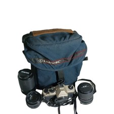 Kalimar K-90 35mm Film Camera Kit w/ 3 Lenses Tamrac Bag Filter