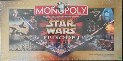 Star Wars Episode 1 Monopoly 3D Collector's Edition Game BRAND NEW Open Box