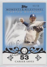 2008 Topps Moments & Milestones Blue 3/10 Trevor Hoffman #32 HOF 05ng