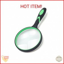 Large Magnifying Glass 10X Handheld Reading Magnifier for Seniors - 100MM 4INCHE