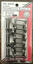Intermountain Railway Co. HO Scale #IRC 40054 Semi-Scale 36" Wheelsets 12 Sets