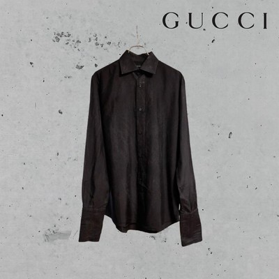 Vintage Gucci silk black shirt, 90s, size 39 | eBay