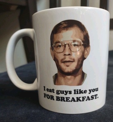 Mug Shot Coffee Mug Jeffrey Dahmer Tea Hot Beverage 2 Sided Eat Breakfast 