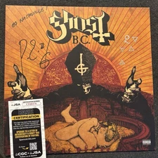 Ghost BC Infestissumam SIGNED TOBIAS FORGE JSA AUTHENTICATED Vinyl Papa Emeritus