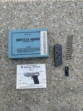 Bryco Arms Model 38 Empty Box W Manual .380 Auto Magazine Parts
