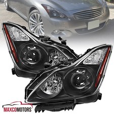 Black Fits 2008-2015 Infiniti G37 Q60 Coupe Projector Headlights Replacement Black Fits 2008-2015 Infiniti G37 Q60 Coupe Projector Headlights Replacement