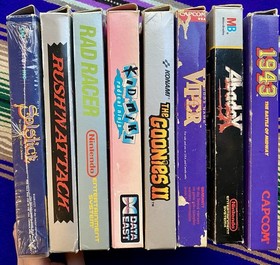 Vintage Nintendo NES Boxed Games Lot ABADOX Goonies II Authentic TESTED Some CIB