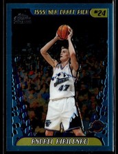 2001-2002 Topps Chrome Andrei Kirilenko Rookie HS Trading Card. rookie card picture
