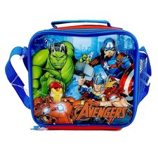 Marvel Avengers Thermal Insulated Lunch Bag Zipped Thor Hulk Iron Man