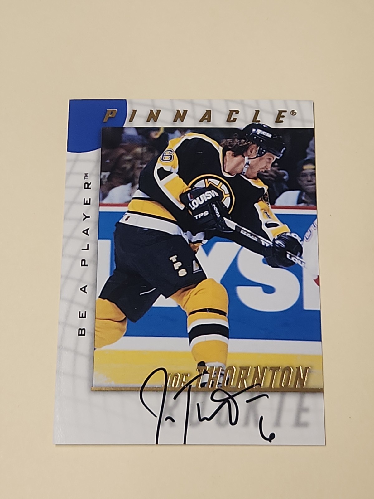 1997-98 Pinnacle Be A Player JOE THORNTON #232 Auto