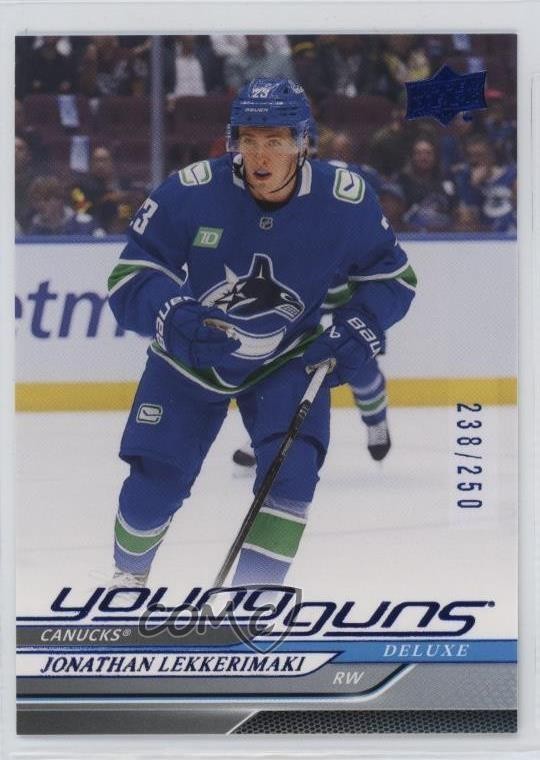 2024 UD Extended Series Young Guns Deluxe /250 Jonathan Lekkerimaki #706 Rookie