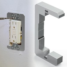 Wall Plate Spacer,Metal Single Gang Device Leveler,Flush Fit Leveling Plate,Outl