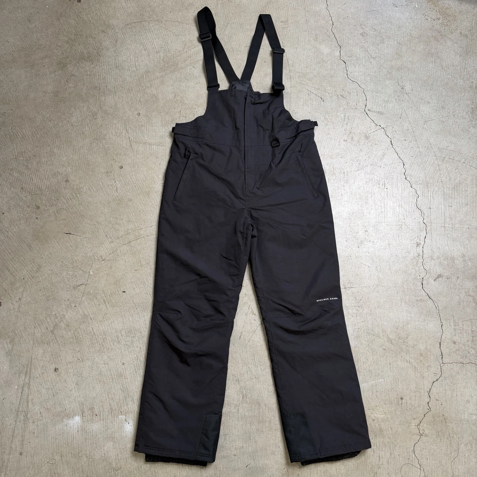 Boulder Gear Black Bib Ski Snow Outdoor Men Size Large