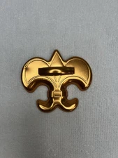 Vintage Mirro Fleur De Lis Boy Scout Copper Color Aluminium Cookie Cutter