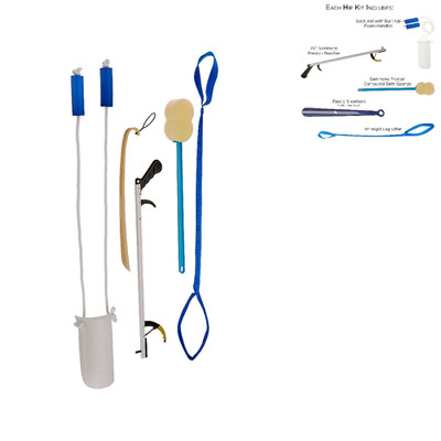 Sammons Preston Hip Equipment Kit Assorted Daily Living Tools Including 32