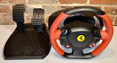 Thrustmaster Ferrari 458 Spider Racing Steering Wheel and Pedals for Xbox One