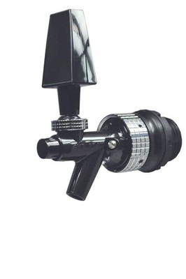 AFG CMB Schankhahn Schwarz/Chrom Selbstschließend