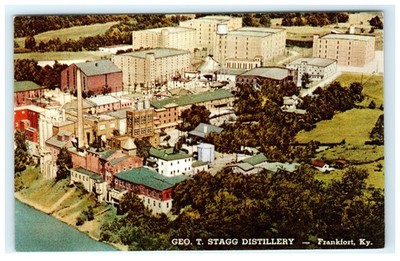 Vintage Geo. T. Stagg Distillery Frankfort KY Lithograph Postcard