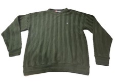 Chaps Ralph Lauren Sweater Men XL Green Knit Pullover 90s Vintage