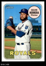 2018 Topps Heritage #409 Kelvin Herrera Royals SHORT-PRINT 8 - NM/MT