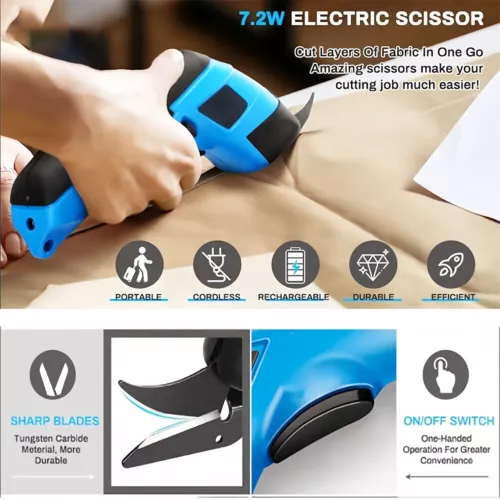 Cordless Electric Scissors for Cutting Fabric Box Cardboard Cutter Carpet New - Picture 9 of 10