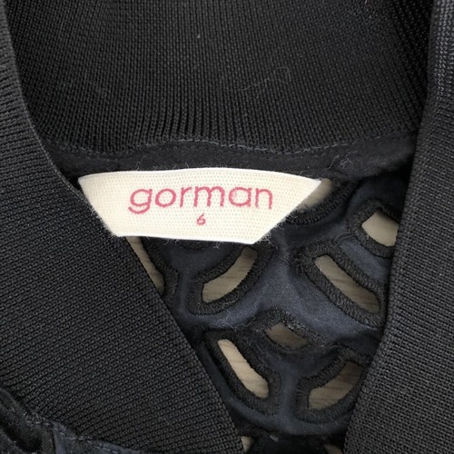 Gorman Women’s Jacket Size 6 Navy Blue Cut Out See Through Sheer Summer Zip Up - Picture 5 of 7