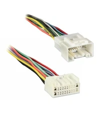 Mitsubishi harness connector for OEM genuine original radio, male and female