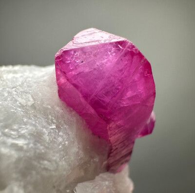 51 Ct. Full Terminated Top Quality Ruby Crystal On Matrix @Afg