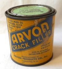 VINTAGE ARVON CRACK FILLER METAL CAN
