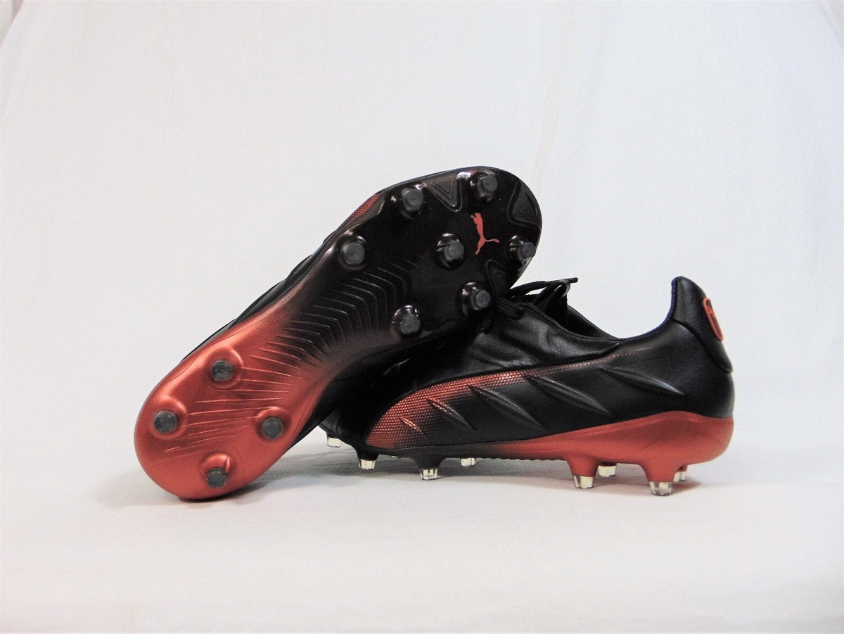 Puma King Platinum 21 FG AG Men 7/ Women 8 Black Soccer Cleats Men’s 106478-04 PUMA King Platinum 21 FG/AG - PUMA Black/Neon Citrus main image 4