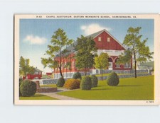 Postal Capilla Auditorio Escuela Menonita Oriental Harrisonburg Virginia EE. UU.