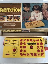 Vintage 1973 Perfection Board Game Missing One Piece. Works. With Box