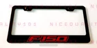 F-150 Stainless Steel Black Finished License Plate Frame Holder