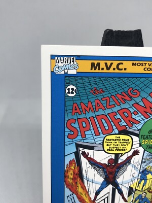 1990 Marvel Universe Series 1 Card #131 MVC Spider-Man #1 Impel